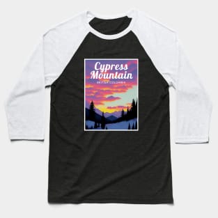 Cypress Mountain ski British Columbia Baseball T-Shirt